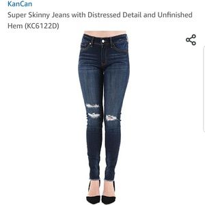 Kancan distressed jeans